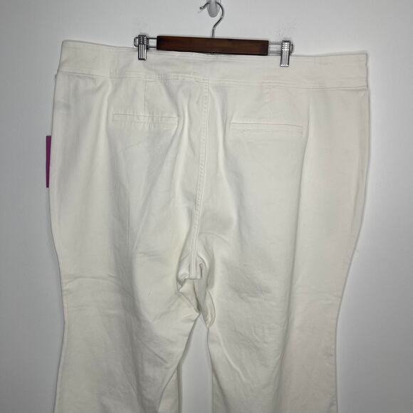 Victor Glemaud size 24 26 Women's High-Rise Flared Leg Jeans White plus sz - Picture 5 of 16